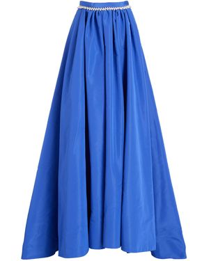 Rosie Assoulin Ball Silk Skirt - Blue