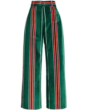 La Veste Pippi Cotton Velvet Trousers - Green
