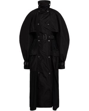 Lanvin Silk-Blend Trench Coat - Black