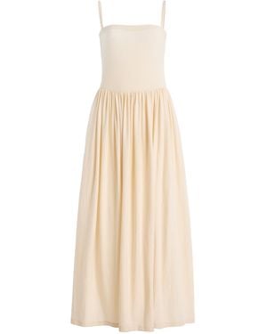 Anemos Gathered-Waist Maxi Tank Dress - Natural