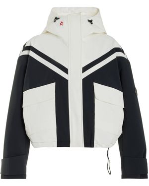 Perfect Moment Calea Hooded Short Ski Jacket - White