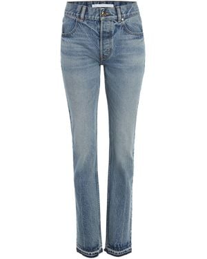 RÙADH The Olympia Rigid Mid-Rise Slim-Fit Jeans - Blue