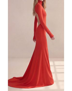 Alexis Ionia Open-Back Gown - Red