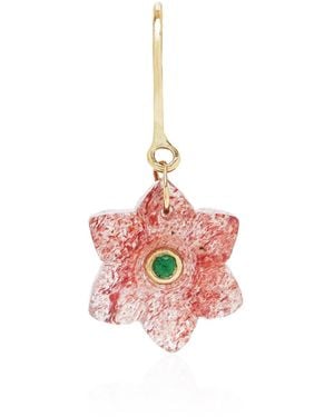 Pascale Monvoisin Ida Quartz Single Earring - Pink
