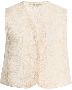 All That Remains Rachel Cotton Vest - Natural