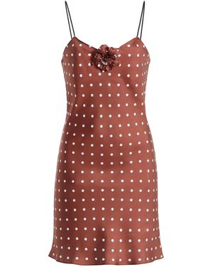 Rodarte Exclusive Polka Dot Silk Mini Dress - Red