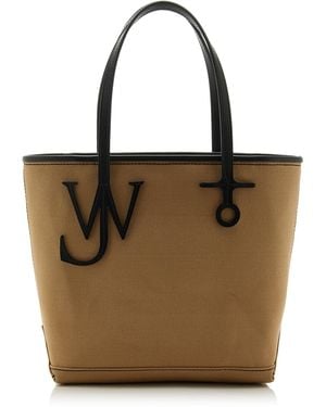 JW Anderson Small Anchor Canvas Tote Bag - Brown