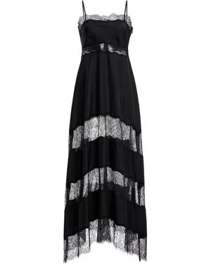 Ulla Johnson Coco Lace-Trimmed Silk Maxi Dress - Black