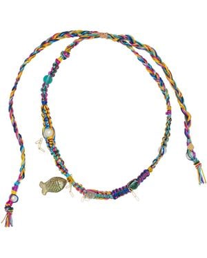 Joie Glow Fish Labradorite Rocker Necklace - Multicolour