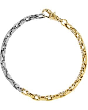 Milamore 18K And Diamond Duo Chain Bracelet - Metallic