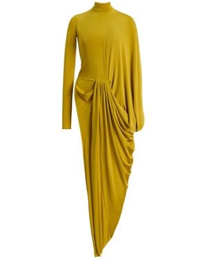 Burc Akyol Vestale Jersey Maxi Dress - Yellow