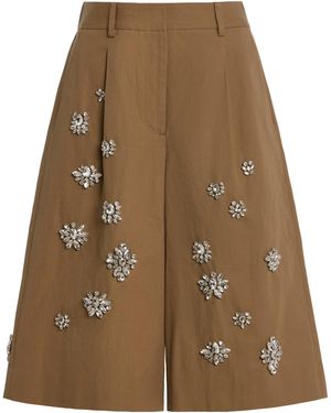 Twp The City Mid-Rise Cotton Shorts - Natural