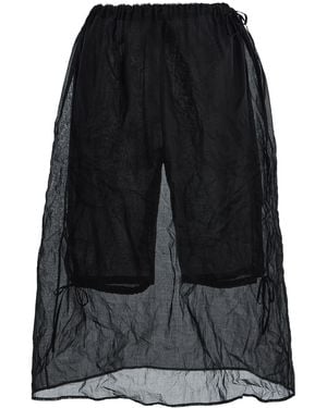 Prada Sheer Organza Skort - Black