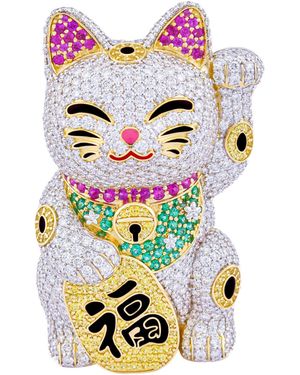 Ashna Mehta Lucky Cat Customized Bag Bijoux - White