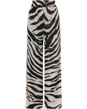 ANDRES OTALORA Tamu Mia Printed Wide-Leg Trousers - White