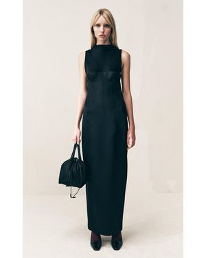 KHAITE Shoshanna Knit Maxi Dress - Blue