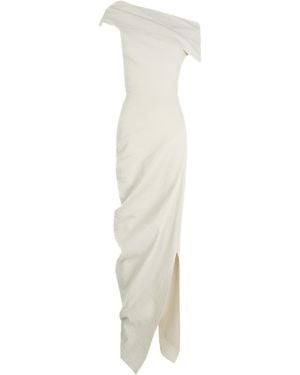 Cortana Arne Off-The-Shoulder Linen-Blend Midi Dress - White