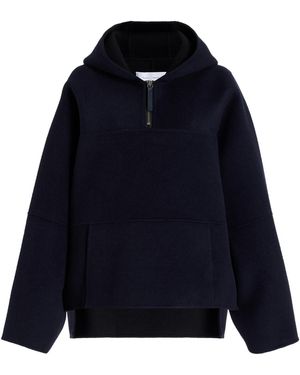 Proenza Schouler Isaac Double-faced Wool Hoodie - Blue