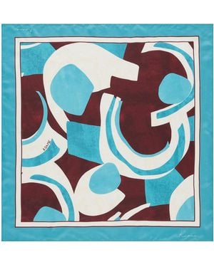 ROAME. Farrah Printed Scarf - Blue