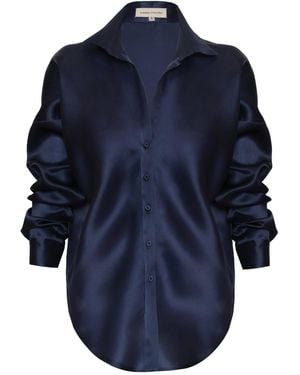 ANDRES OTALORA Purifica Silk Shirt - Blue