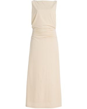 Significant Other Exclusive Shelby Ruched Jersey Maxi Dress - Natural