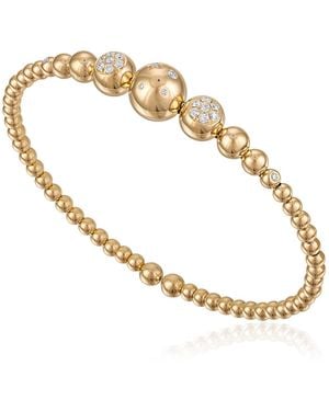 Eden Presley Bubbles Flex 14K Diamond Bangle - Metallic