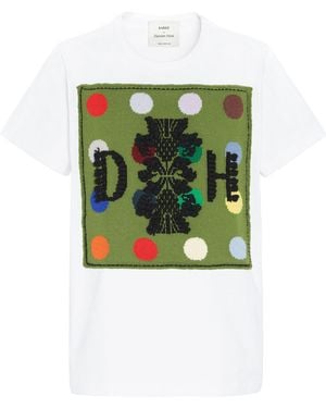 Barrie X Damien Hirst Patches Cotton-Cashmere Shirt - Green