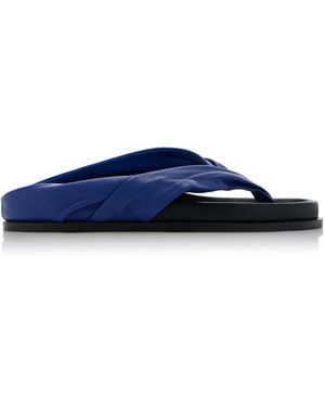 A.Emery Shaw Leather Sandals - Blue