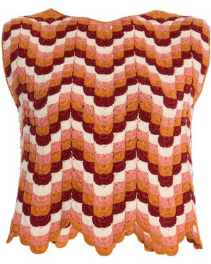 Escvdo Exclusive Rivieria Nieva Cotton Top - Orange