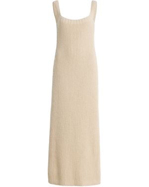 KHAITE Lex Silk-Blend Knit Maxi Dress - Natural