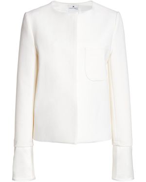 Courreges Tailored Satin Jacket - White