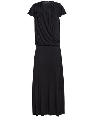 Mel Usine Lucia Draped Garden Maxi Dress - Black