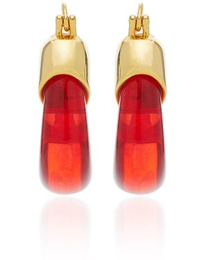 Lizzie Fortunato Mini Organic Hoop Earrings - Red