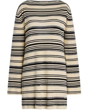 ELCE Exclusive Rio Open-Back Striped-Knit Mini Dress - Multicolour