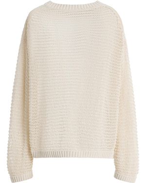 Twp Wide Crew Pullover - White