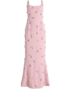 Jonathan Simkhai Briella Embellished Crepe Gown - Pink