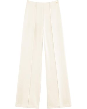 ARAKII Exclusive High Waist Suit Trousers - White