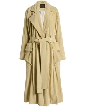16Arlington Cinzia Suede Trench - Natural