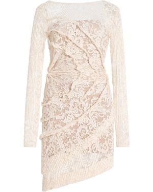 Georgia Hardinge Exclusive The Spiral Lace Mini Dress - Natural