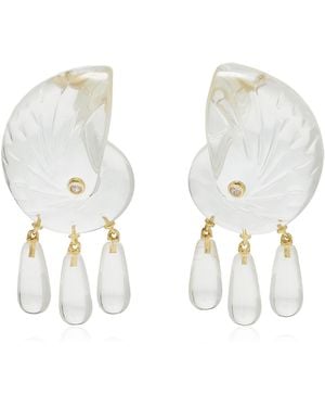 Eliou Comporta Resin And Cubic Zirconia Earrings - Multicolour
