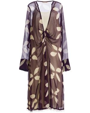 Chan Luu Knot Midi Dress - Multicolour