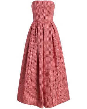 Rosie Assoulin Oh Oh Livia's Woven Dress - Pink