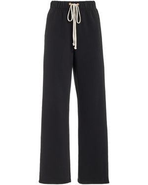 Les Tien Classic Fleece Classic Cotton Joggers - Black