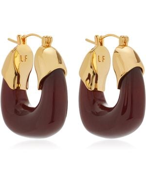 Lizzie Fortunato Plated Resin Earrings - Brown