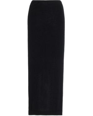ÉTERNE Emma Cashmere Maxi Skirt - Black