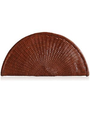 Bembien Perla Leather Clutch - Brown