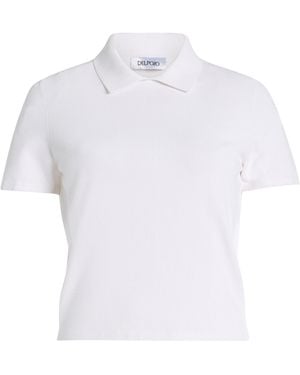 Delpozo Exclusive Knit Polo Shirt - White