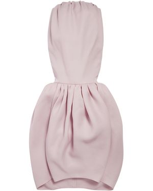 Balenciaga Silk Gazar Balloon Maxi Dress - Pink