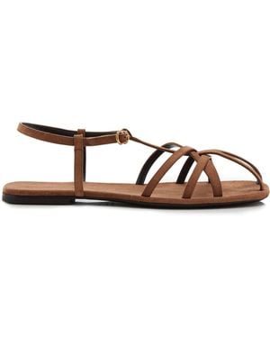 Herbert Levine The Catch Suede Sandals - Brown
