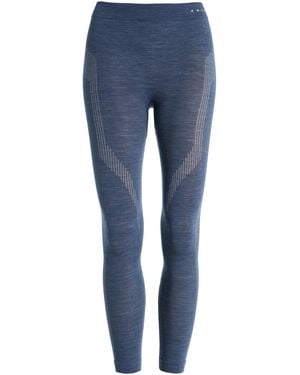 FALKE Long Ski Tights - Blue